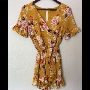 One Clothing Romper Sz XS w/ Button on Back